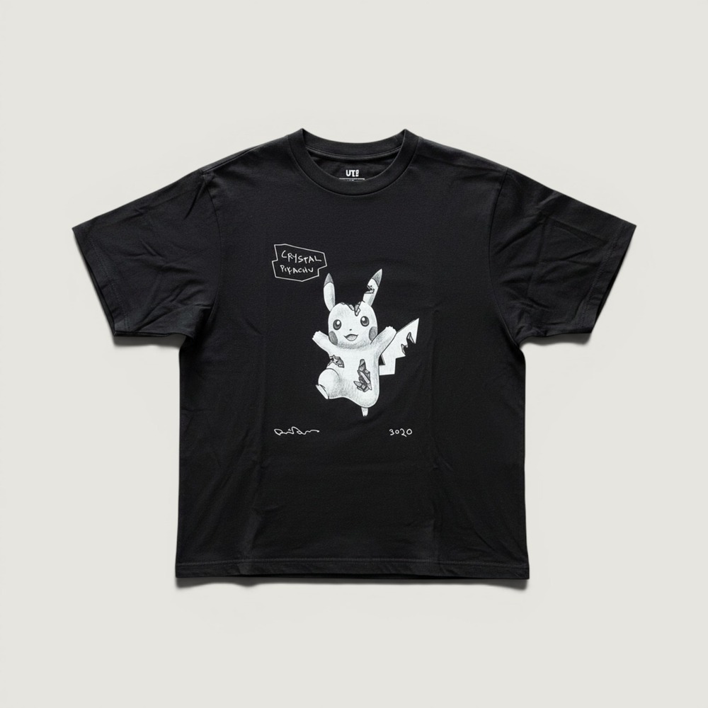 Uniqlo UT Daniel Arsham Pokemon Crystal Pikachu T-Shirt Black Mens Large 2020